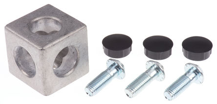 Kit de cubo de esquina Bosch Rexroth 3842524480, 30mm, S12, para ranura de 10mm